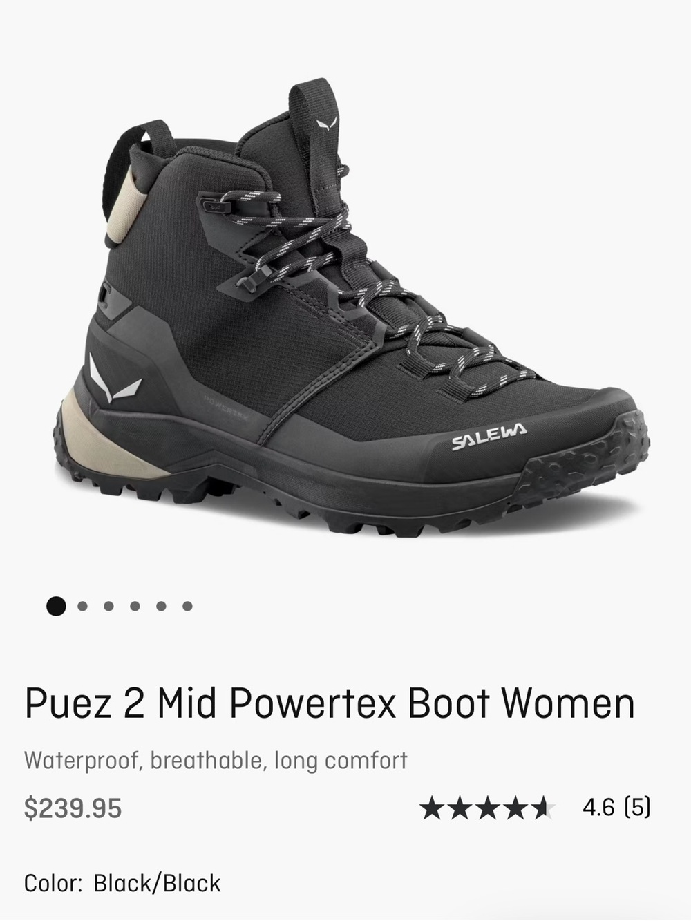 Salewa Puez 2 Mid Powertex hiking boots